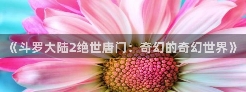 汗汗漫画官方：《斗罗大陆2绝世唐门：奇幻的奇幻世界》